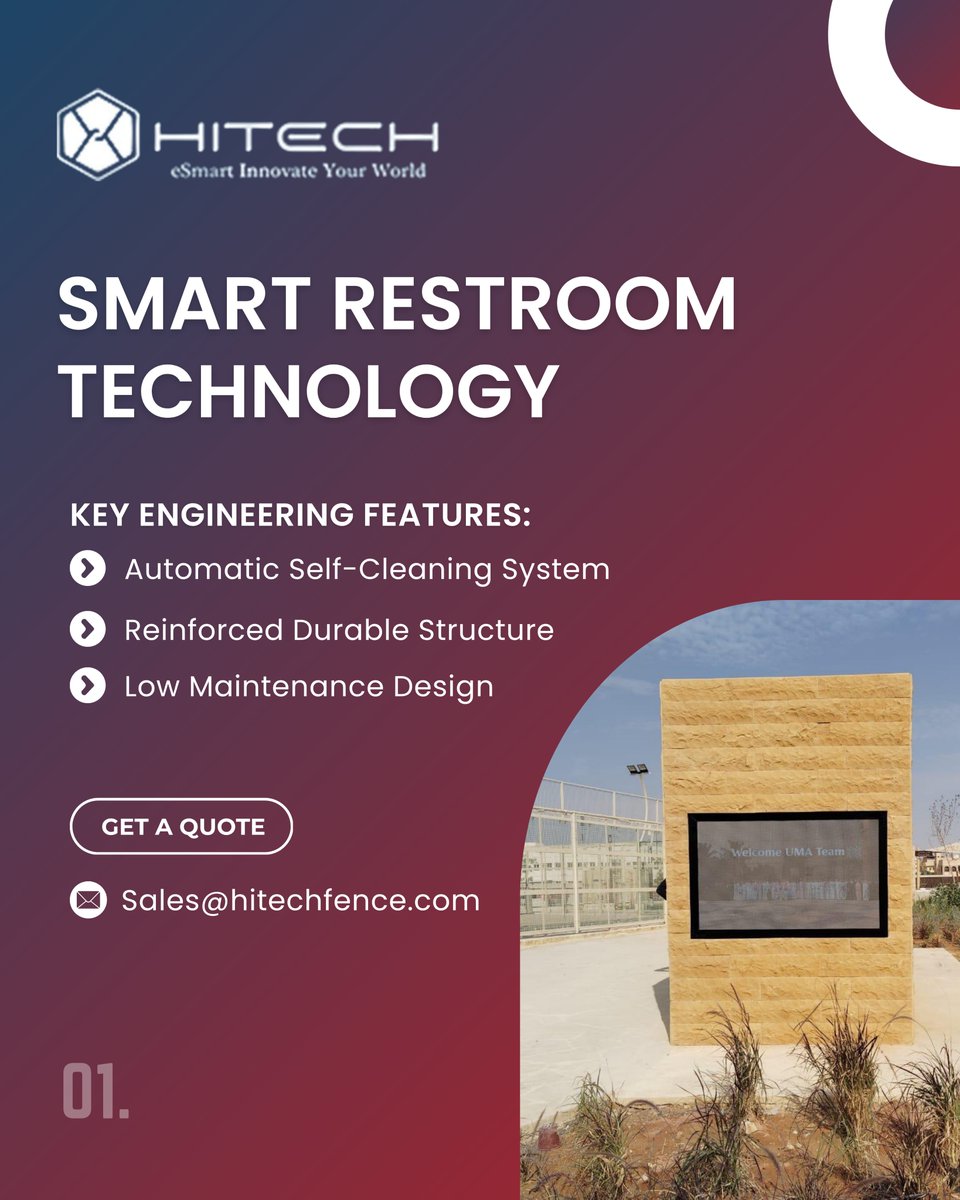 hitecheSmartksa's tweet image. تقنية الحمامات الذكية — مصممة للموثوقية!✨
مراحيض ذكية سعودية الصنع ذات تنظيف ذاتي، مصممة للمتانة والنظافة والاستدامة، وتدعم رؤية 2030 للبنية التحتية الذكية.
📞 +966 55 501 5798 | 🌐 hitechesmart.com

#Hitechsteelindustry #HitechESmart #SmartToilets