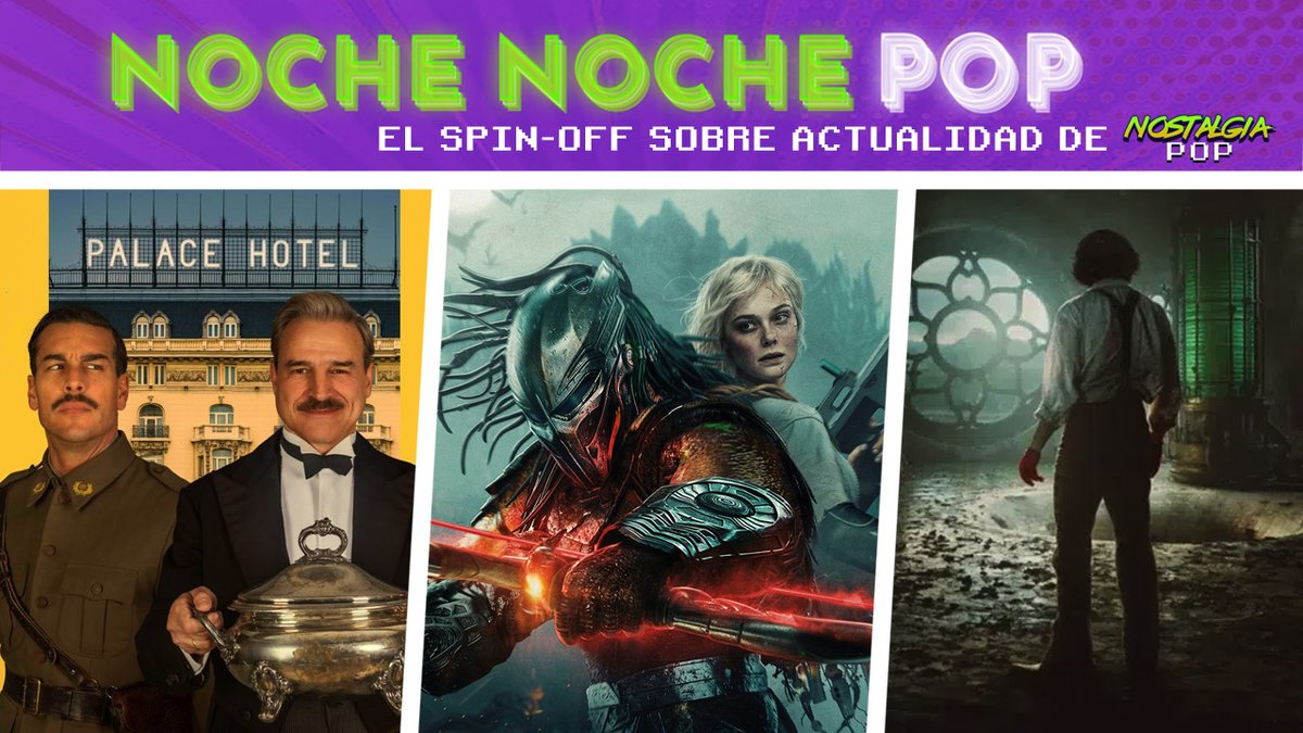 ⚠️¡Hoy hay Noche Noche Pop! 
Toca repasar la actualidad junto a <a href="/gonzaga10p/">gonzaga10p</a>. Hoy reseñaremos #PredatorBadlands, el #Frankenstein de Guillermo del Toro y la comedia #LaCena, entre otras. Sin faltar las noticias, tier list y el consultorio.
⏰A las 21:30h en twitch.tv/nostalgia_pop