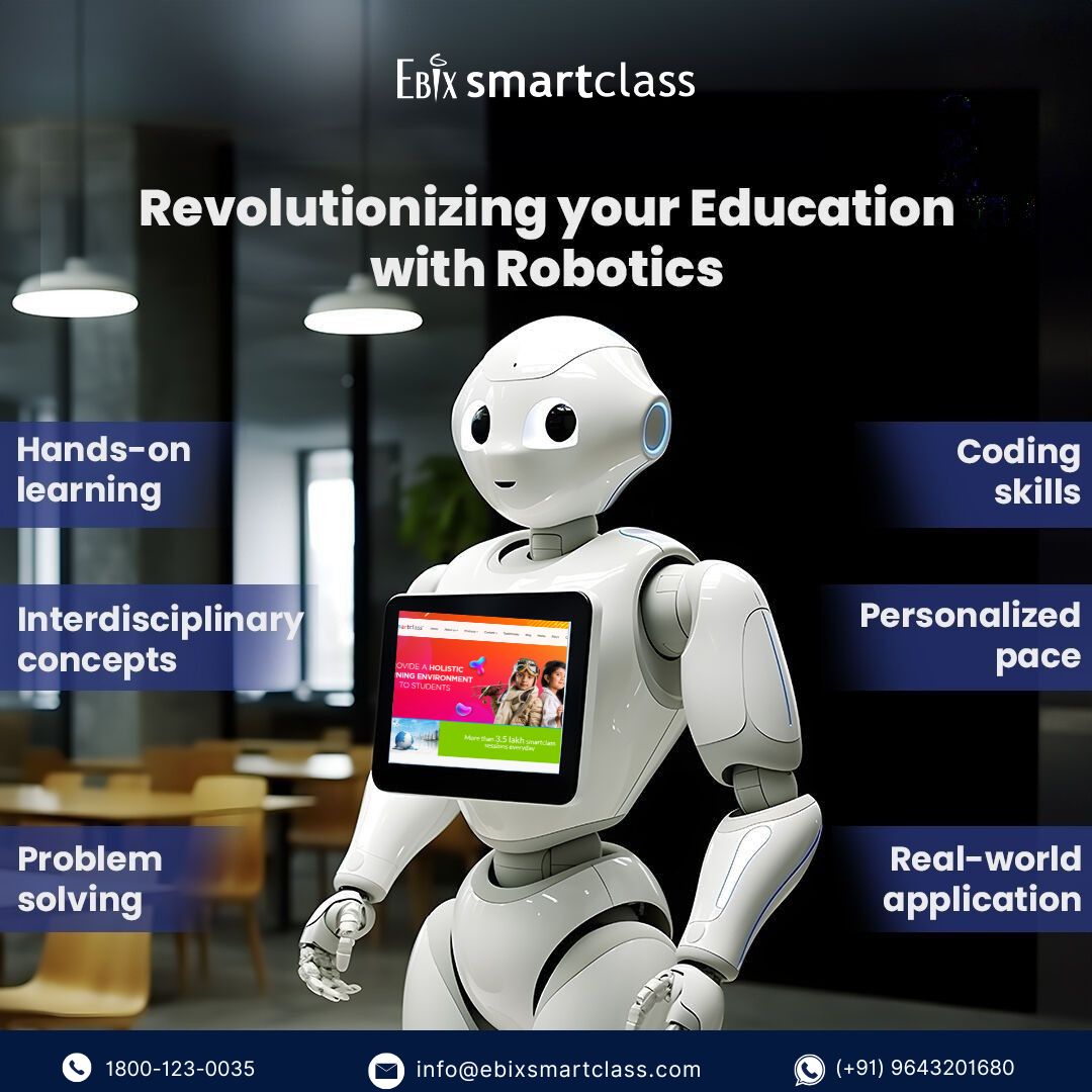 Ebix_Smartclass's tweet image. Revolutionize learning with Ebix Smartclass Robotics!

Where hands-on experience meets coding, problem-solving, and real-world applications.
Empower your child to learn, build, and innovate!

📞 1800-123-0035 | ✉️ info@ebixsmartclass.com
#EbixSmartclass #SmartLearning #Robotics