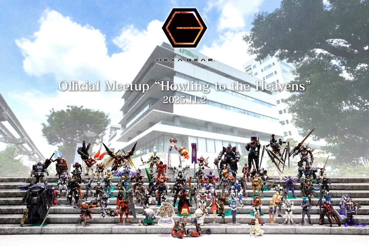 Hexagear_team's tweet photo. 【 #ヘキサギア 8周年イベント集合写真】

イベント会場で撮影をした集合写真が出来上がりました✨
ご参加いただいたガバナーの皆さん、ありがとうございました！！ https://t.co/1Nly2NJfGd