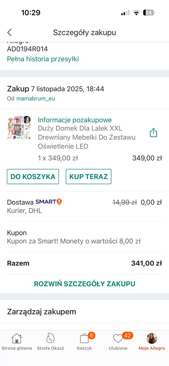 patkagra_'s tweet photo. @UOKiKgovPL Podaje przykład domku dla lalek: niedawno kosztował 299,99 zł. Ja zakupiłam go już za 349,99, a teraz kosztuje 399.99zl. Mało to uczciwe. https://t.co/B42K48mXEG
