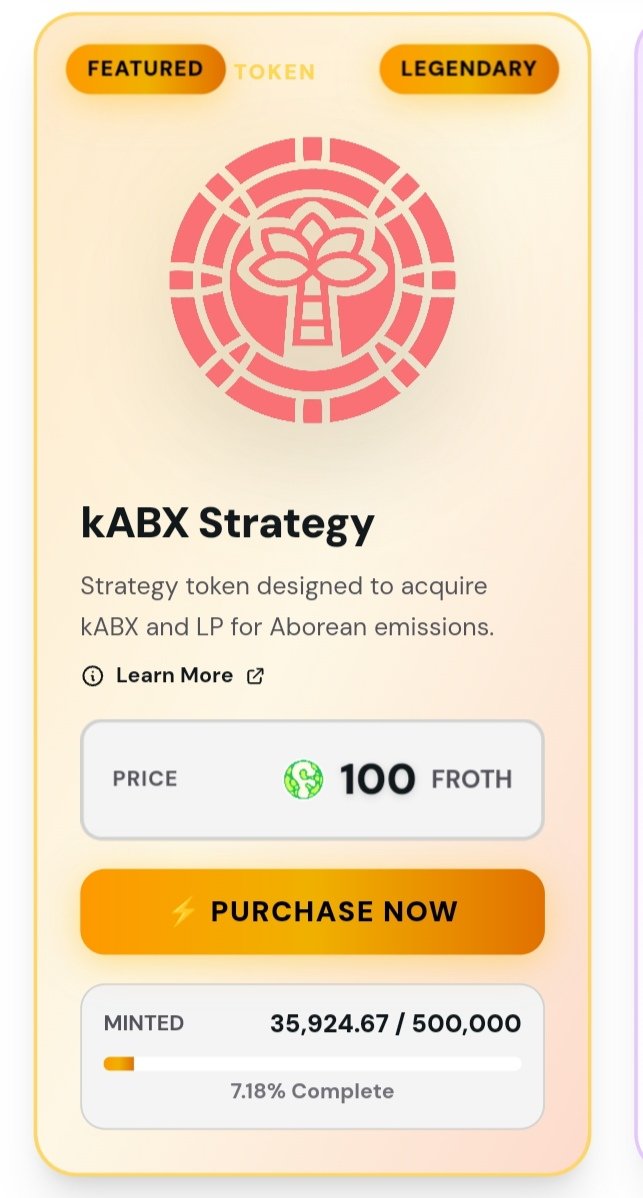 web3addikt's tweet image. Over 7.1% of the $kABXSTR supply minted

S toomething big coming for $kABXSTR holders or what? feels like people know something 👀

@KonaFi isn’t just watching this, it’s powering it.

Every new $kABXSTR mint feels like fuel for the next phase of @AbstractChain economy.