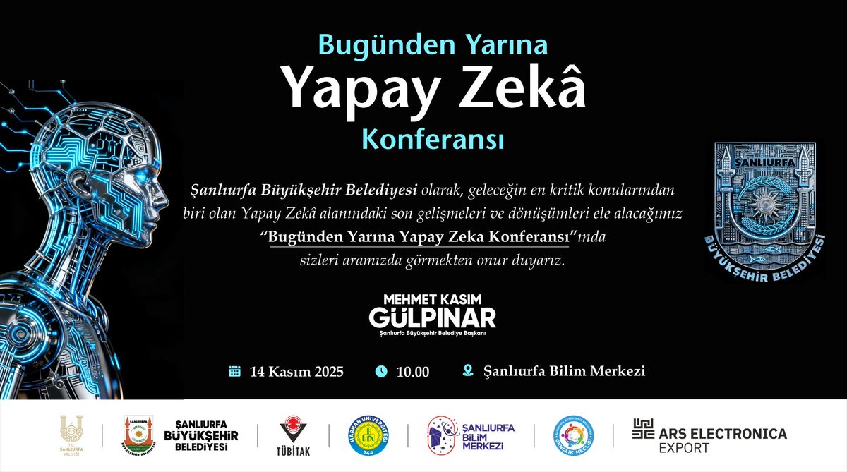 Bilimin, sanatın ve teknolojinin buluşma noktası olan Uluslararası Yapay Zekâ Eğitim Konferansı, bu yıl Türkiye’de ilk kez bir bilim merkezinde düzenleniyor!

🎯 Yapay zekânın eğitimden sanata, etik değerlerden toplumsal dönüşüme uzanan etkileri ulusal ve uluslararası uzmanlar