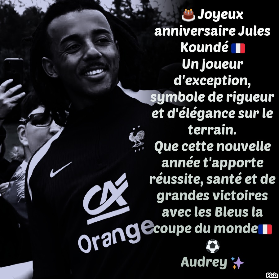 Joyeux anniversaire a toi <a href="/jkeey4/">Jules Kounde</a> 🎉⚽🇫🇷🇧🇯🥳😎