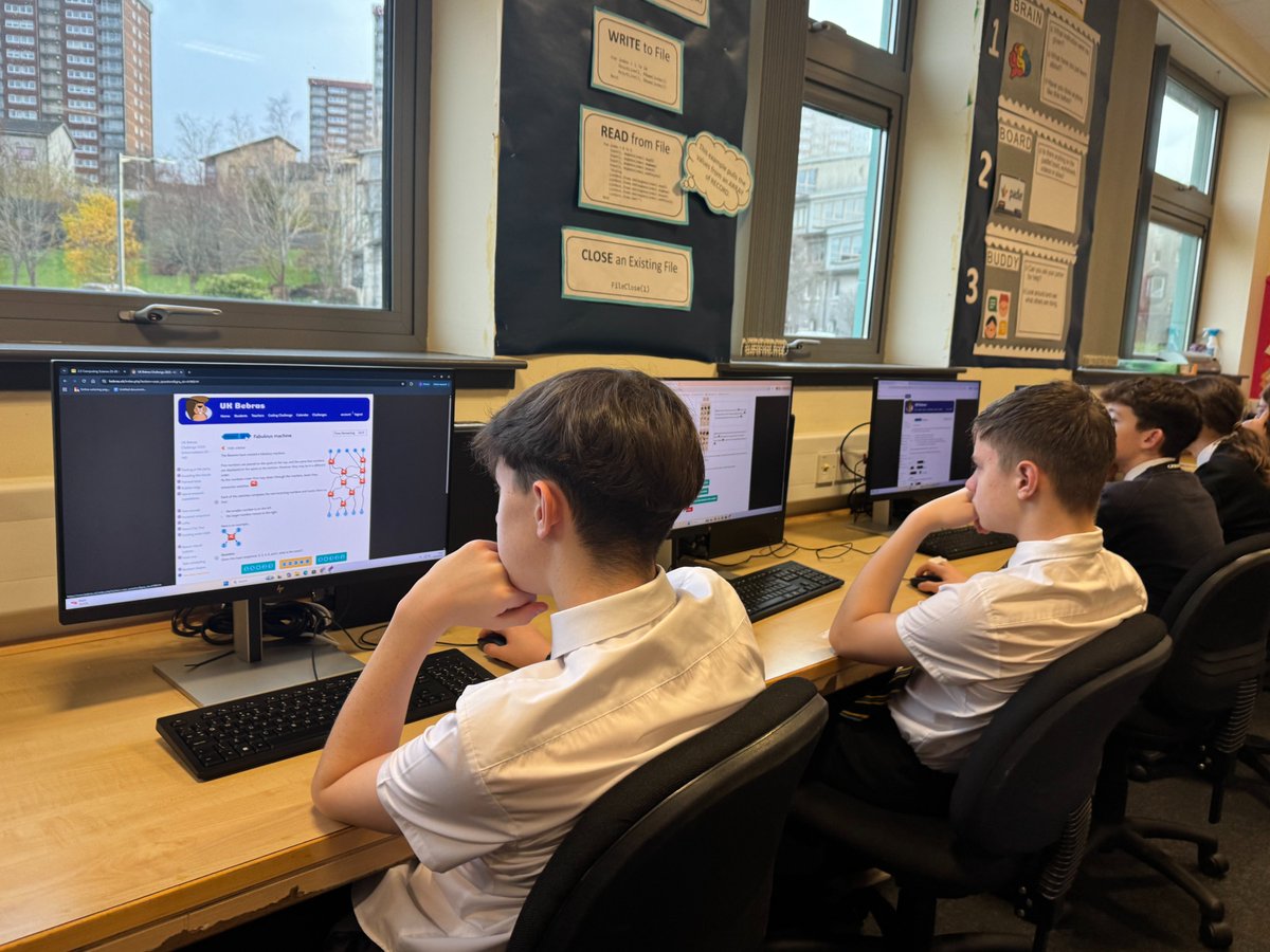 clydebankhigh's tweet image. This week our S1 and S2 Computing Science pupils are taking part in the UK Bebras Challenge, an international competition that promotes computational thinking and problem-solving! @bebrasuk  @CHS_BusComp