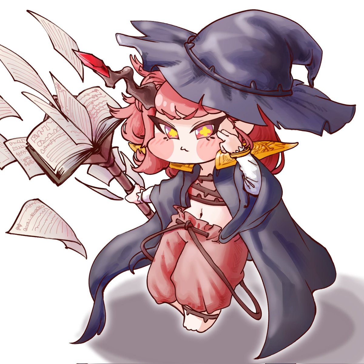 에슈르 이격 기원 그림

고위 마녀들의 인정을 받아 마녀로 종족 변환하고 대마법사로 재탄생하게 된다는 if설정 
#트릭컬 #トリッカル