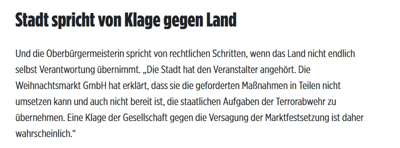 winkelsdorf's tweet image. Was beim Magdeburger Weihnachtsmarkt eigentlich los ist:

Die Firmen, die da gutes Geld machen, wollen nicht mehr Geld für Sicherheit ausgeben, weil das die Gewinne schmälert

Um nix anderes geht es bei dem Konflikt 1/x