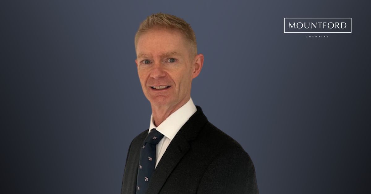 mountforduk's tweet image. Mountford Chambers is pleased to announce pupil Barrister, Tristan Meears-White has joined Chambers.

Prior to transferring to the Bar in July 2024, Tristan practiced as a solicitor and has over 25 years’ experience in Health, Safety and Environmental regulation, inquests,…