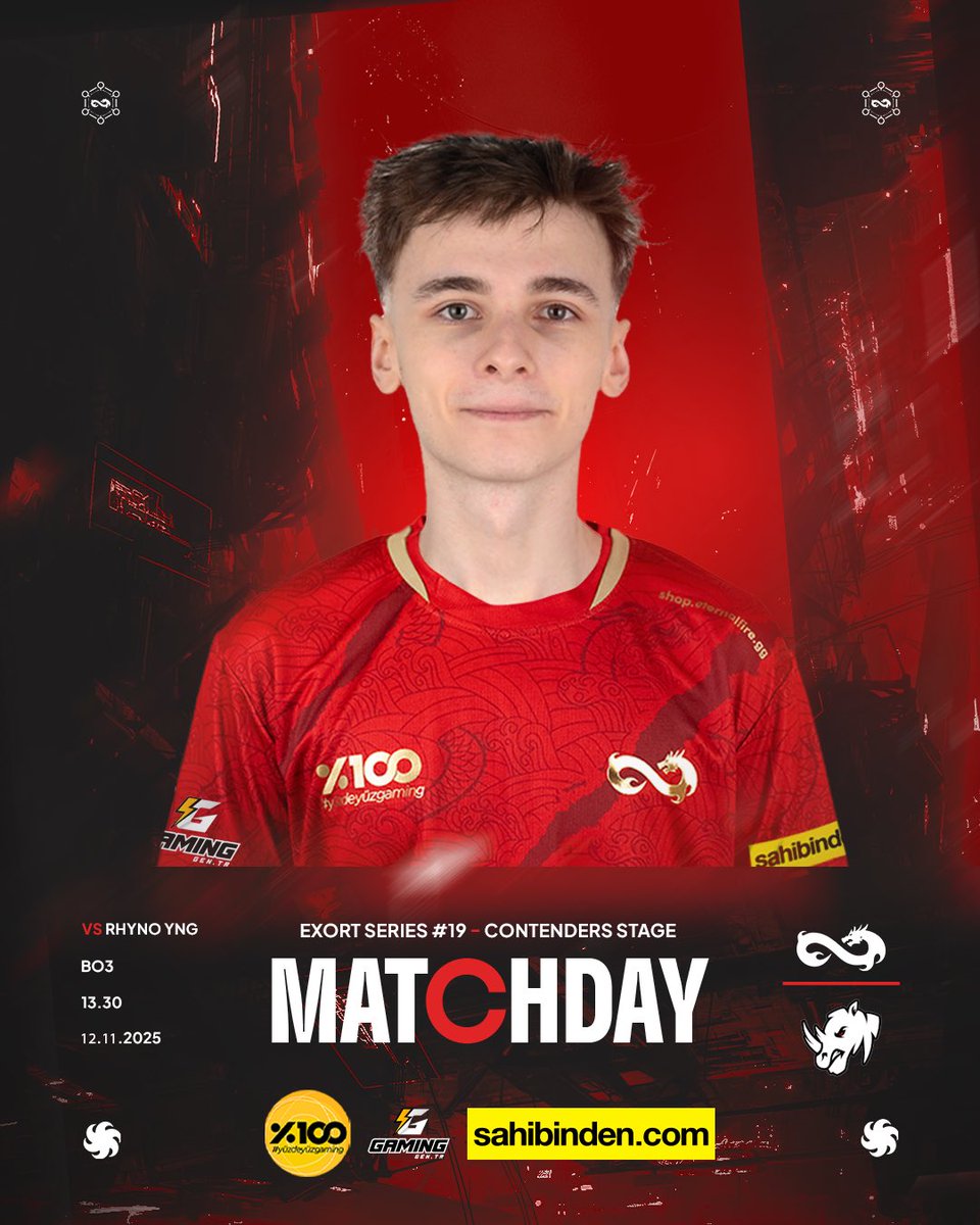 eternalfiregg's tweet image. Exort Series #19 Contenders Stage’de rakibimiz Rhyno YNG! 🔥

🕜 13.30
🗺️ BO3
📺 kick.com/exort-en2

#forEF | #yüzdeyüzgaming