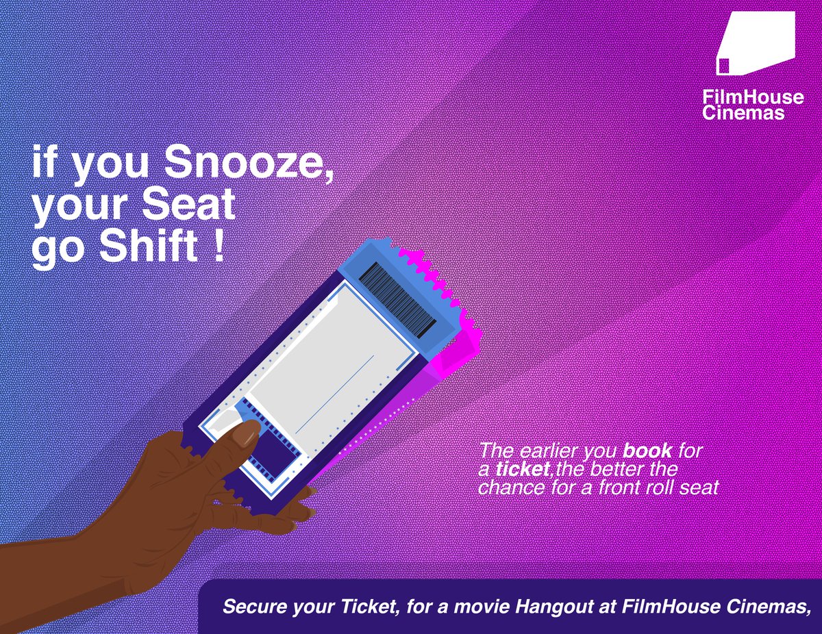 SmartMeso's tweet image. 6/30
Brand: Filmhouse Cinemas 
An illustrative Ad. For Filmhouse Cinemas.  
Simple,  subtle straight to point.

#30DaysCreativeEvolution