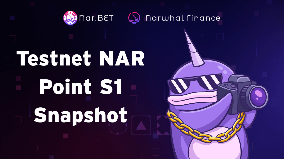 nardotbet's tweet image. 🚨 BREAKING:

We&apos;ve taken snapshot of NAR Point Season 1 for both @nardotbet and @narwhal_finance testnet users at 7am UTC today.

Thanks for being part of the journey! Season 2 will be on @monad mainnet Day 1.

You&apos;re still early to enter 🏃‍♂️💨