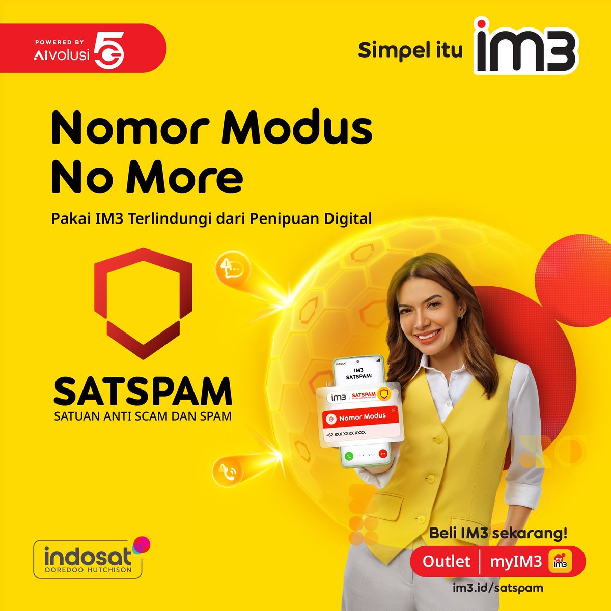 Im3 jadi pelopor melawan scamer dan spammer, patut diapresiasi.... Mantap <a href="/indosatim3/">IM3</a> gimana operator yg lain nih seperti <a href="/myXL/">XL</a> <a href="/Telkomsel/">Telkomsel</a> masa nggak mau