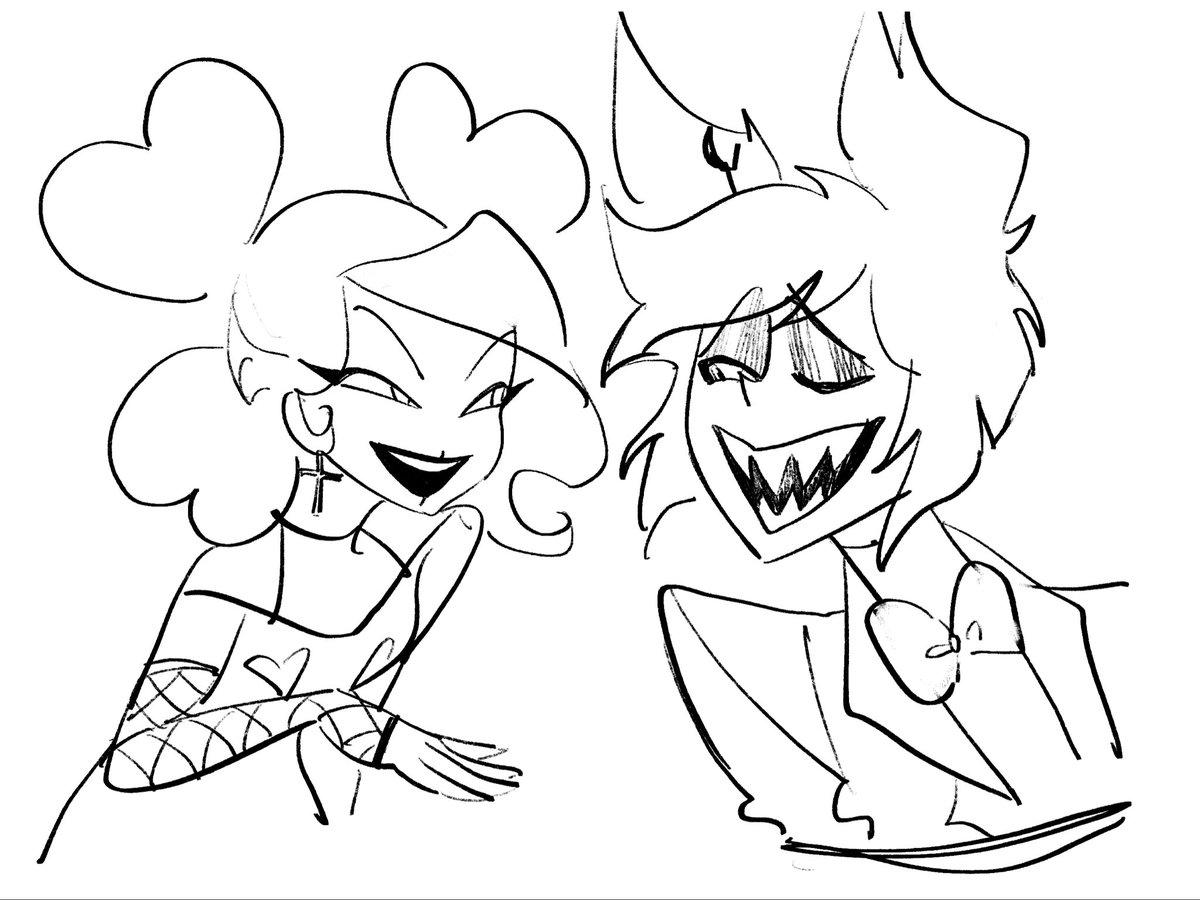 So um I think they became besties #hazbinhotelseason2 #Alastor #velvette
