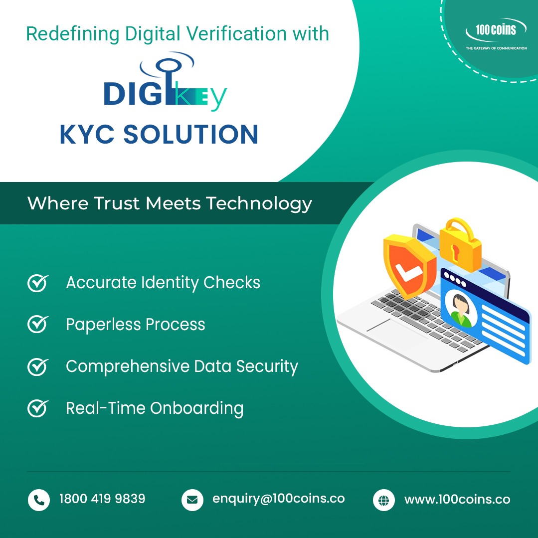 AditekSystemsPL's tweet image. Redefining Digital Verification with DIGIKey KYC Solution

“Where Trust Meets Technology”
[ Paperless Process ]
For more details, Call: 18004199839 or mail us- enquiry@100coins.co
#AditekSystemsPrivateLimited #100Coins #DIGIkey #KYCSolution #Compliance #DigitalTransformation