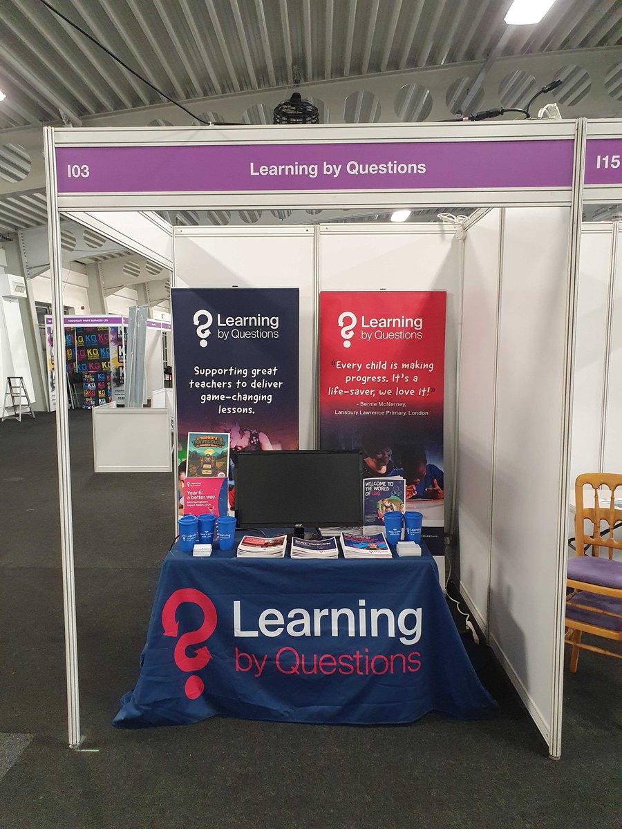 We're all set for the <a href="/TheEdPeopleShow/">The Education People Show</a> at the <a href="/Kenteventcentre/">Kent Event Centre</a>. 👋🏻

If you're attending, drop by the Learning by Questions table to learn more about our primary and secondary resources. We might even have 1 or 2 free giveaways. 

#LbQ #TheEdPeopleShow