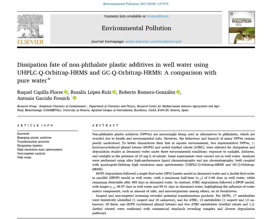 Química Analítica de Contaminantes-UAL tweet media