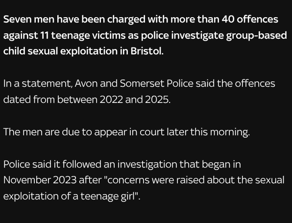 Mary_Jane_Piper's tweet image. 🚨Breaking News🚨

Seven men charged with more than 40 offences as police investigate child sexual exploitation in Bristol.

Updates to follow.

#Bristol #Avon #Somerset #ChildExploitation