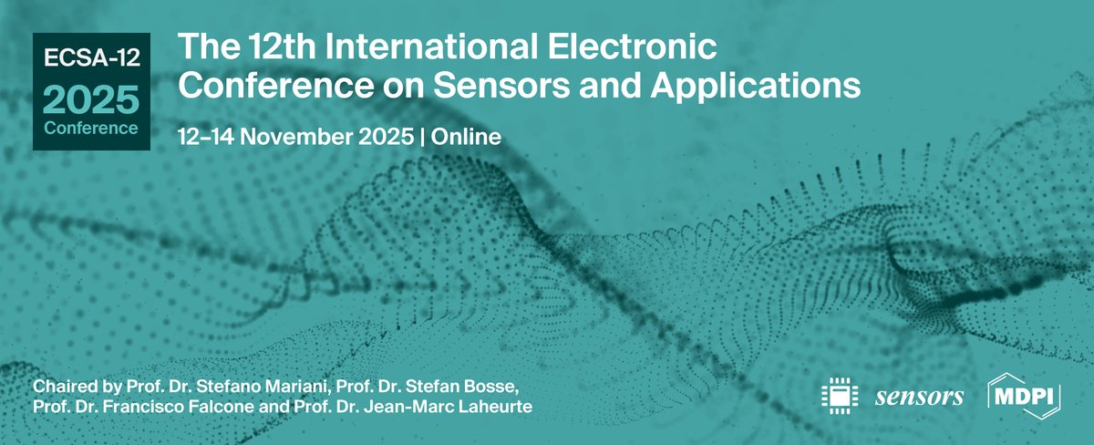 Sensors_MDPI's tweet photo. 🚀 Day 2 of #ECSA12 brought us deeper into the world of robotics, Industry 4.0 and wearable healthcare tech! Thank you to all chairs speakers, and attendees for making it another excellent day.
🔗https://t.co/kgp5z1aXXK
🙌See you for Day 3!
@univbordeaux #MDPIConference https://t.co/KeztDicCVY