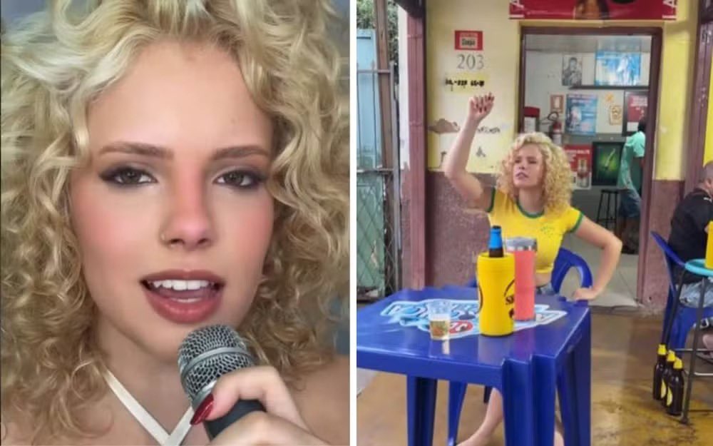 g1goias's tweet photo. Ex-The Voice Kids, cantora faz sucesso com vídeos em botecos de Goiás ⇒ https://t.co/svMICirBKd #g1go #g1Goiás #tvanhanguera #música #cantora #botecos #goiânia https://t.co/ihE5qbpNoC