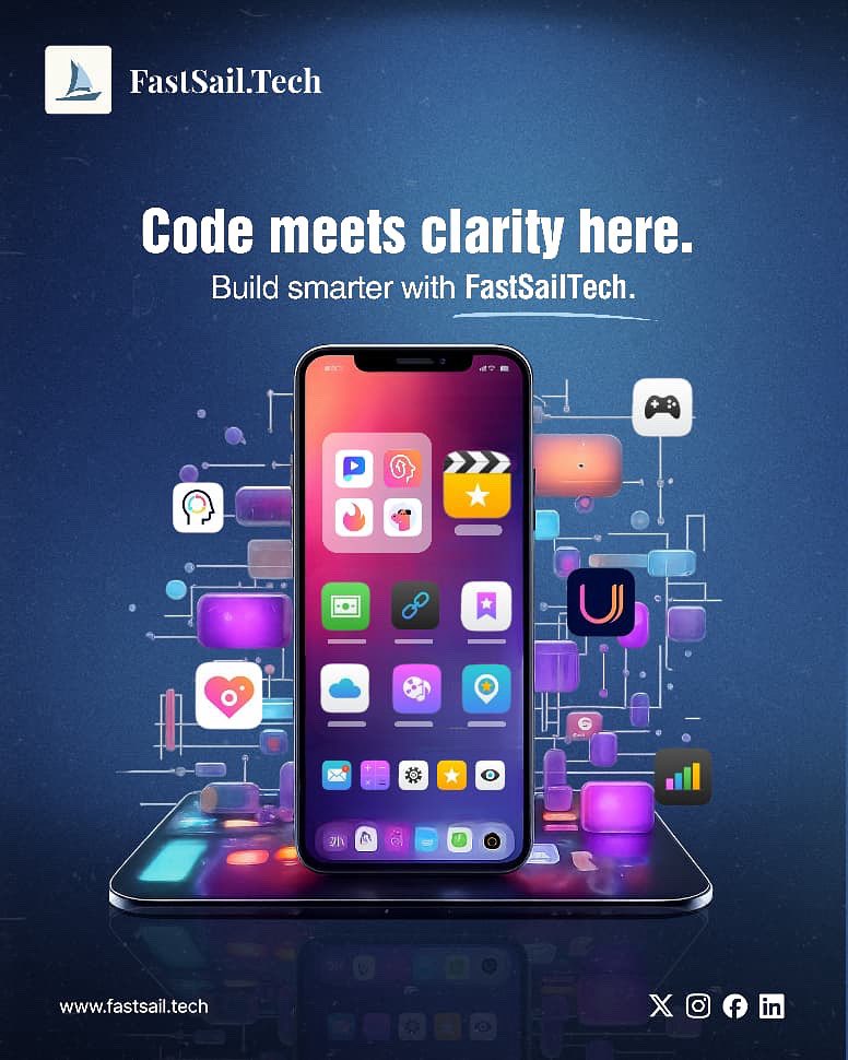 FastsailTech's tweet image. Seamless design. Scalable code. Stunning experience. That’s how we do mobile app development.

#fastsailtech #fastsail #techandculture #tech #techsailors