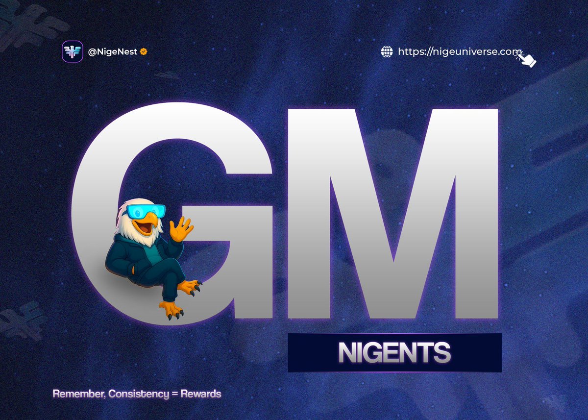 Wake up with alignment, move with intent.
<a href="/NigeOfficial/">Nige</a> didn’t come to compete, it came to redefine how projects grow, connect, and sustain.
The results are loud enough; no need for extra noise.

Gnige Nigents 🦅💙