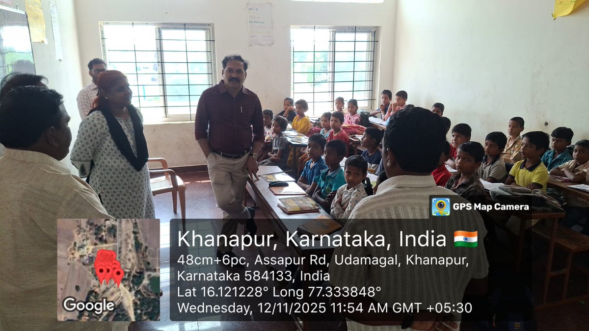 RaichurDDSWD's tweet photo. ಮಾನ್ಯ ವ್ಯವಸ್ಥಾಪಕ ನಿರ್ದೇಶಕರು ಕರ್ನಾಟಕ ಭೋವಿ ಅಭಿವೃದ್ಧಿ ನಿಗಮ ಹಾಗೂ ರಾಯಚೂರು ಜಿಲ್ಲಾ  ನೋಡಲ್ ಅಧಿಕಾರಿಗಳು ರವರು ಭಾರತ ರತ್ನ ಡಾ. ಬಿ.ಆರ್ ಅಂಬೇಡ್ಕರ್ ವಸತಿ ಶಾಲೆ ಉಡಮಗಲ್  ಖಾನಾಪೂರ  ಶಾಲೆಗೆ ಭೇಟಿ  ನೀಡಿ ಪರಿಶೀಲನೆ ನಡೆಸಿ ಮಕ್ಕಳೊಂದಿಗೆ ಸಂವಾದ ನಡೆಸಿದರು.@DDSWDRAI2025 @SWDGoK @SWDCommissioner https://t.co/8QL0wgucUn