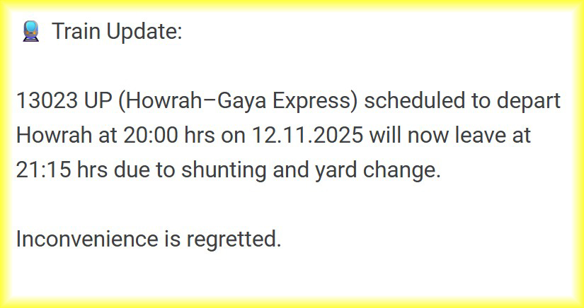 drmhowrah's tweet photo. 🚆 Train Update: https://t.co/AsHzAelFzB