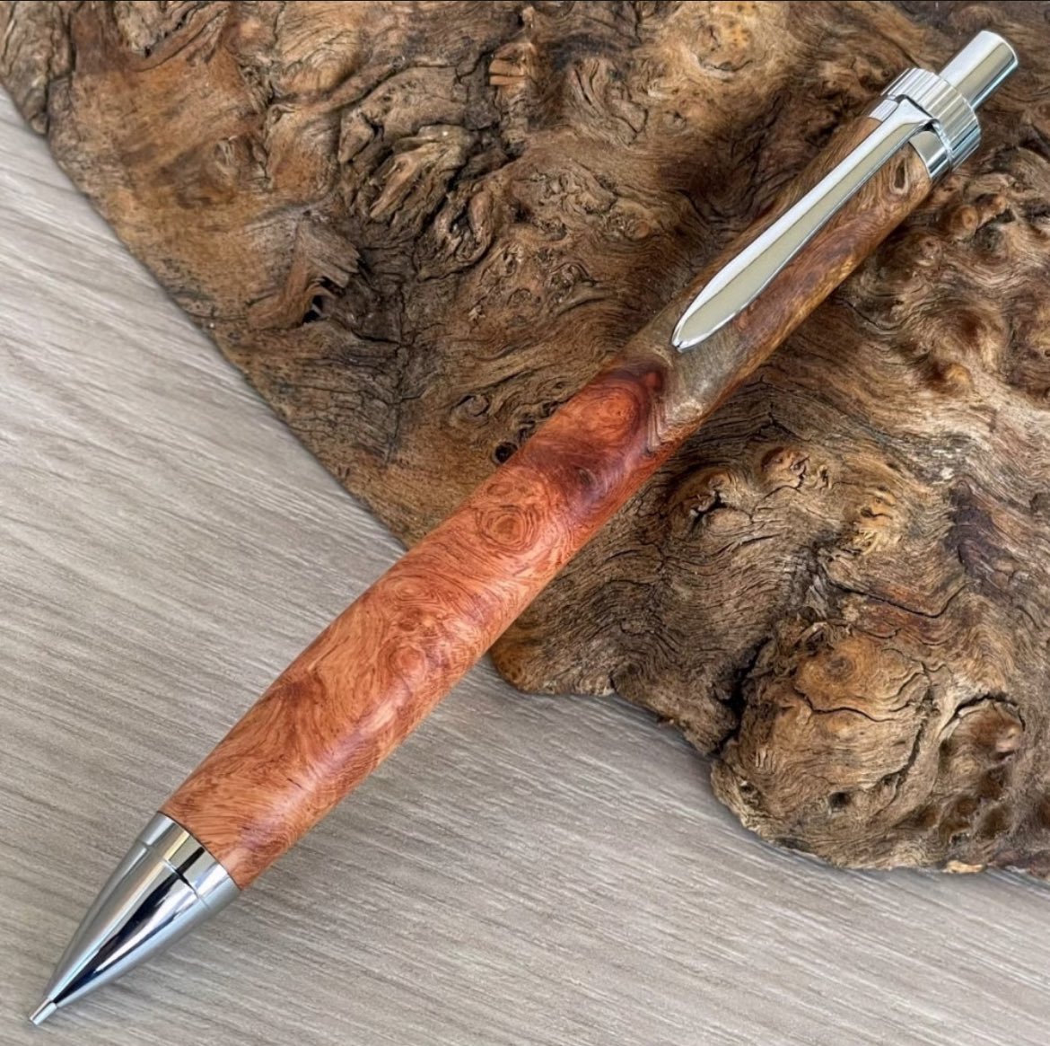 No.397花梨瘤トリコロールのトレー 花梨瘤トリコロール / UMA 木軸