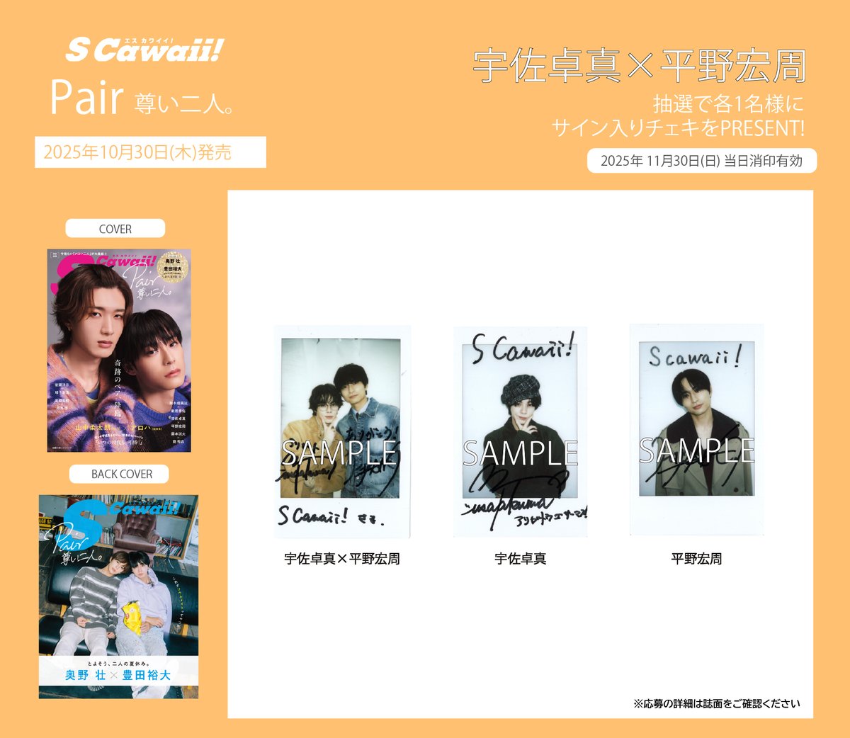 PRESENT🫧🫧】 『S Cawaii!特別編集 Pair 尊い二人。』好評発売中