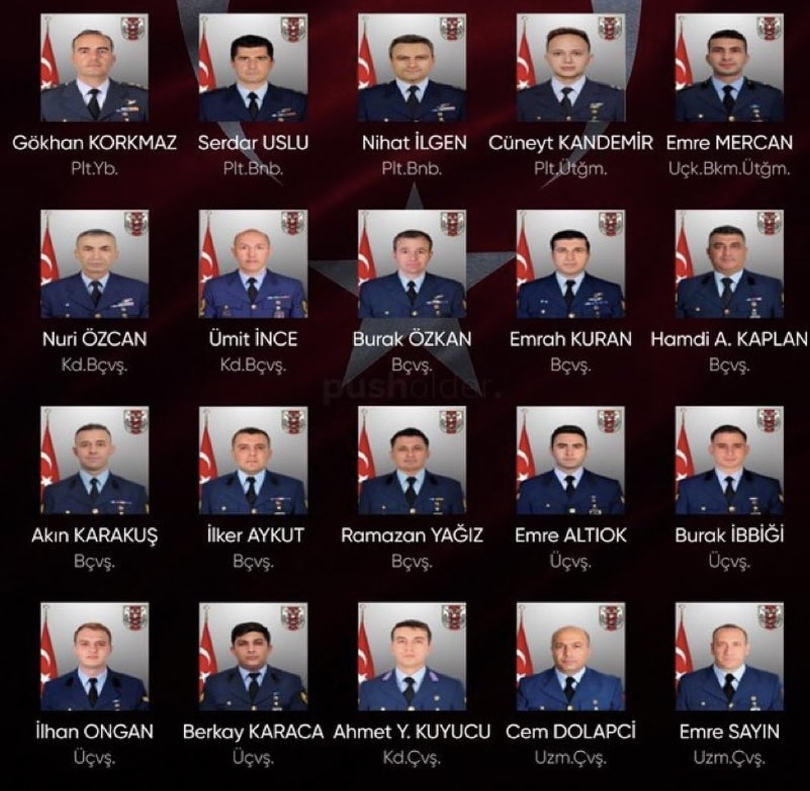 Şehitlerimize Allah’tan rahmet, kederli ailelerine sabırlar diliyorum.
Ruhları şad , mekanları uçmağ olsun. 

Türk milletinin başı sağ olsun.