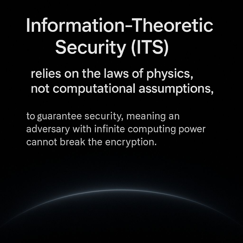 qu_stream's tweet image. What is the one thing a quantum computer can&apos;t break? 

A secret that doesn&apos;t exist. 

Our protocol generates keys for the instant of use and then destroys them. We make the attacker&apos;s power irrelevant.