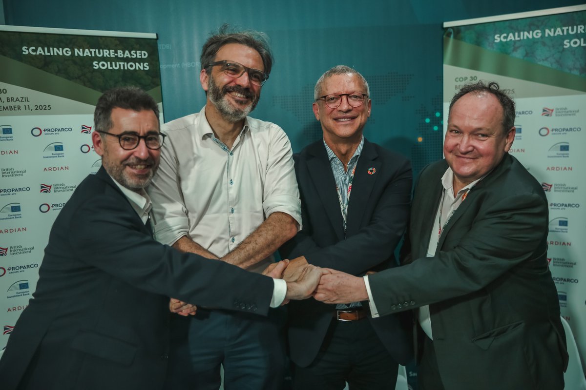 Ardian_Infra's tweet image. PRESS RELEASE | @Ardian announces a €100m commitment to our #NatureBasedSolutions strategy, supported by anchor investors @EIB, @Proparco, and @BritishIntInv 🌍🌿
 
Read more → bit.ly/48aWMmA

#COP30