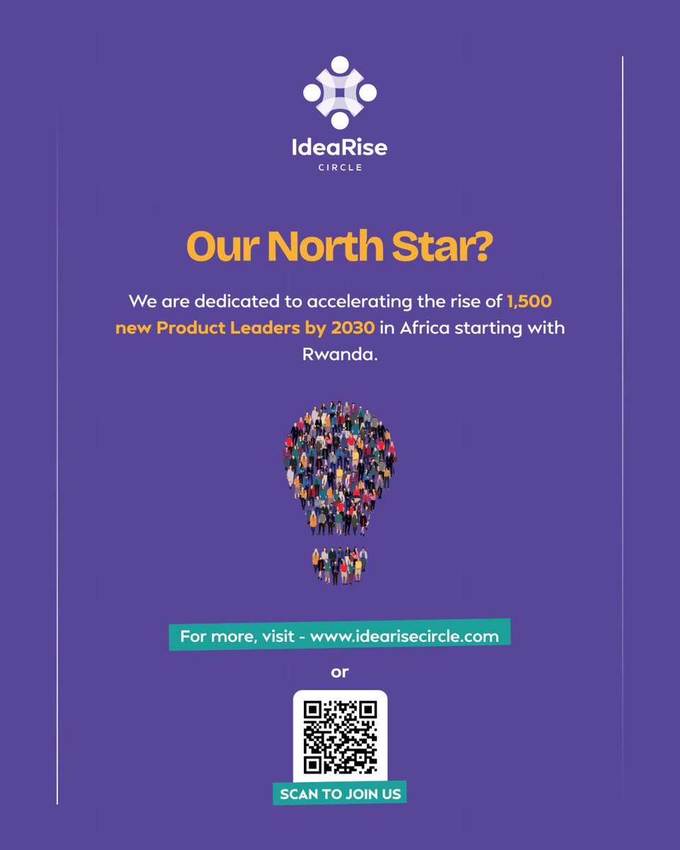 Welcome to <a href="/IdeaRiseCircle/">IdeaRise Circle</a>. We are a community of Africa’s creators shaping the continent’s digital future.

Our mission: 1,500 new Product Leaders by 2030 across Africa, starting with 🇷🇼 Rwanda.
Join the movement: idearisecircle.com

#IdeaRiseCircle #ProductPeople