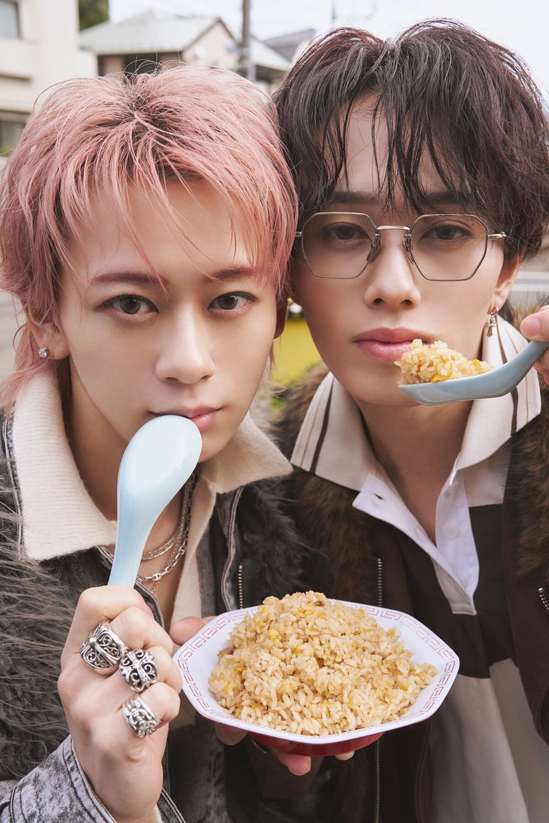 ◤✌️シューヤ＆マサヒロ🍚◢ #超特急 の仲良しコンビ“チャーはん”が