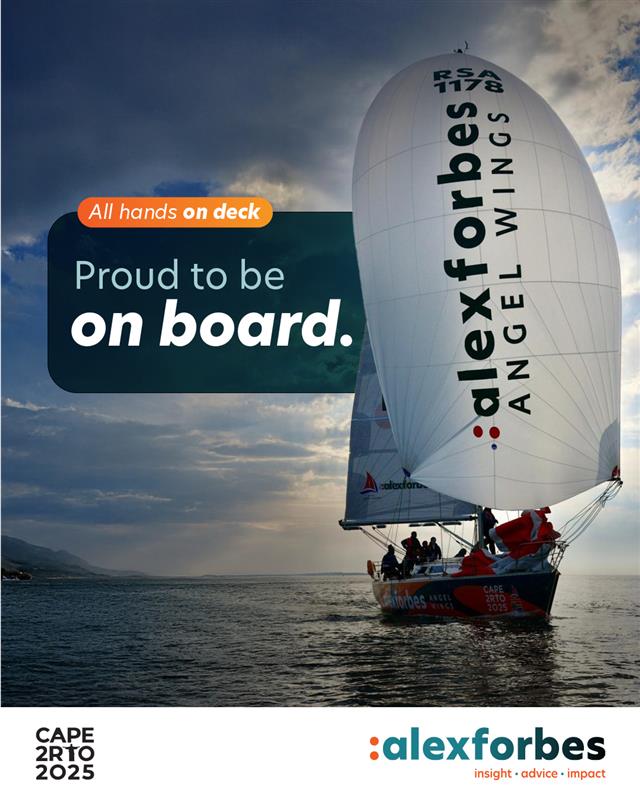 alexforbes's tweet image. All hands on deck!  As a headline sponsor of the Cape2Rio Race, we’re proud to stand behind the crews whose strategy, teamwork and determination mirror what we value most.

At Alexforbes, we believe in investing in journeys that go the distance - on sea and in life.

#Cape2Rio…