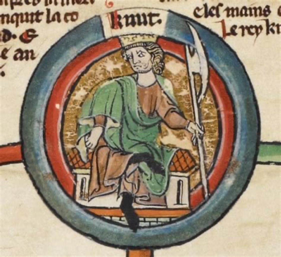 HistoricalRook's tweet image. #OTD November 12, 1035:
Death of Canute the Great, king of England, Denmark, and Norway. A formidable ruler who forged a North Sea empire, he publicly embraced Christianity, supported the Church, and restored monasteries throughout his dominions.