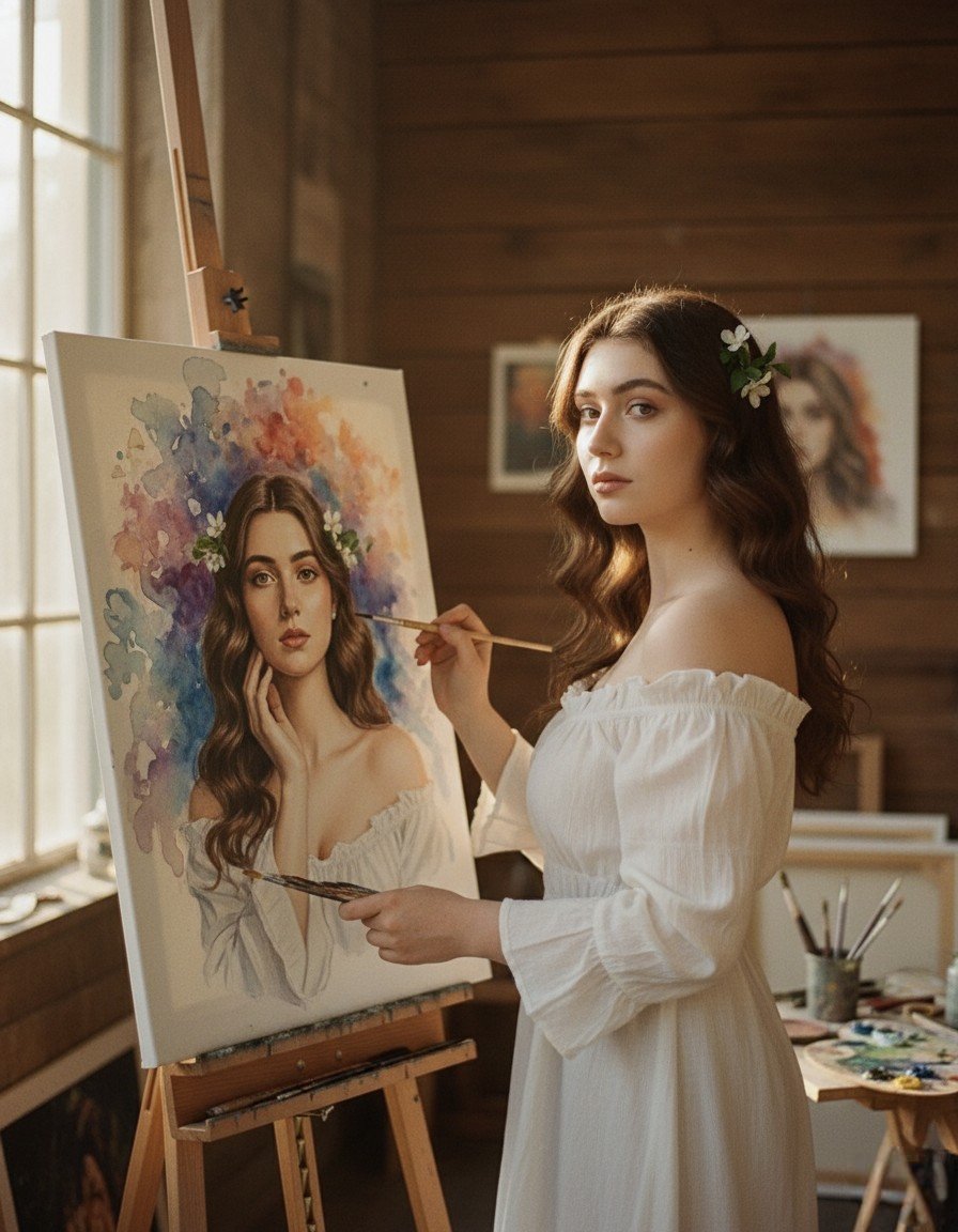 自己画自己的自画像