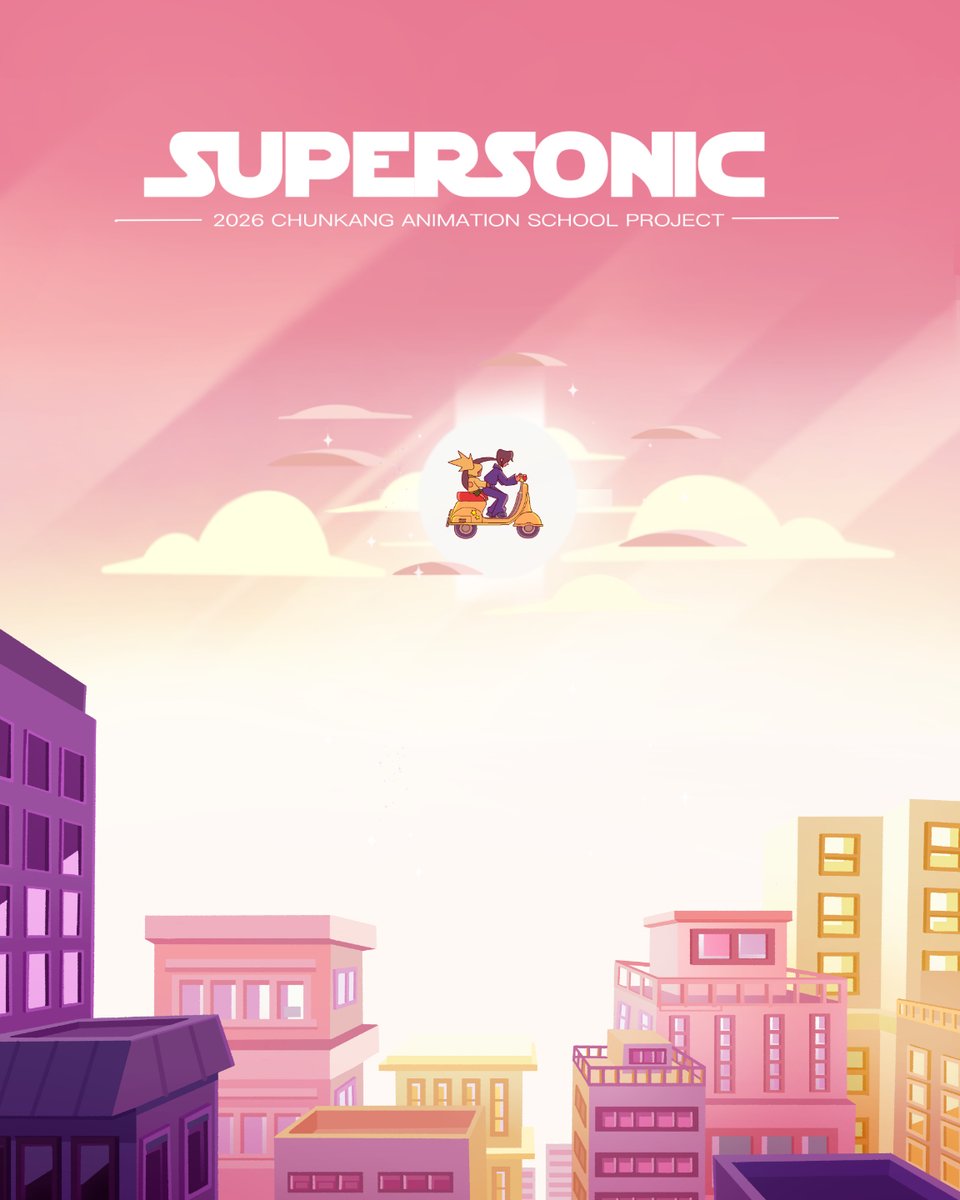 CKAniFestival's tweet photo. [#CKAF] 2025 작품안내
 
《SUPER SOINC!》

비행사가 되겠다는 자신의 꿈을 접고 정비공이 된 하늘, 그러던 중 그녀는 우연히 지구로 불시착한 락스타 외계인 레논과 만나게 된다. 

소닉붐 https://t.co/HCez6ei7Z1