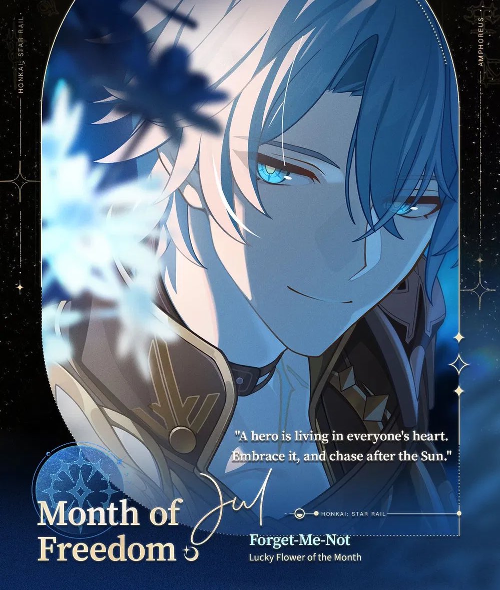 fr1mm4l's tweet image. official confirmation that phainon’s signature flower is forget-me-not just like himmel ! 💐💕