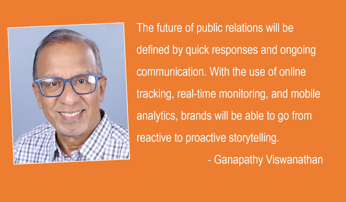RepTodayMag's tweet image. Storytelling and Technology will Influence the Future of Public Relations. bit.ly/RTViews1300

In the next ten years, the best leaders will be those who can skillfully combine creativity, data, and analytics, states Ganapathy Viswanathan in his #RTViews.