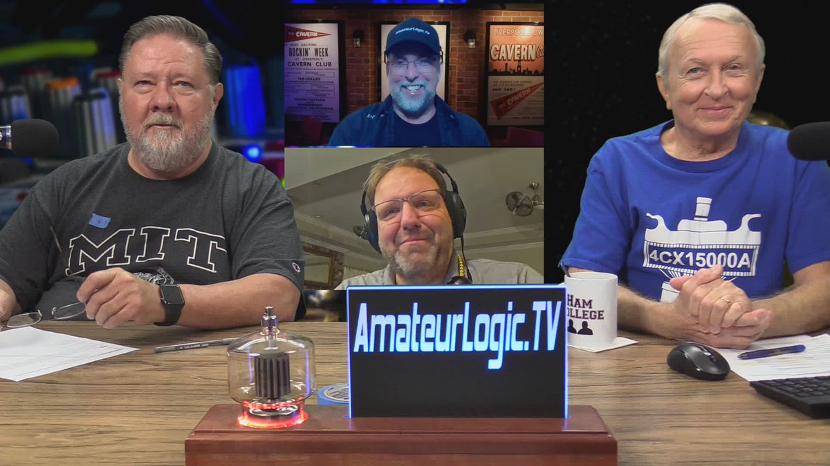 amateurlogic's tweet image. Join the AmateurLogic team live Friday night at 8:00 CST, 0200 UTC for another fun time. I'll have another Tales From The Transmitter titled "How To Fix a Transmitter with a Rubber Mallet". No, it's not what you think.
live.amateurlogic.tv