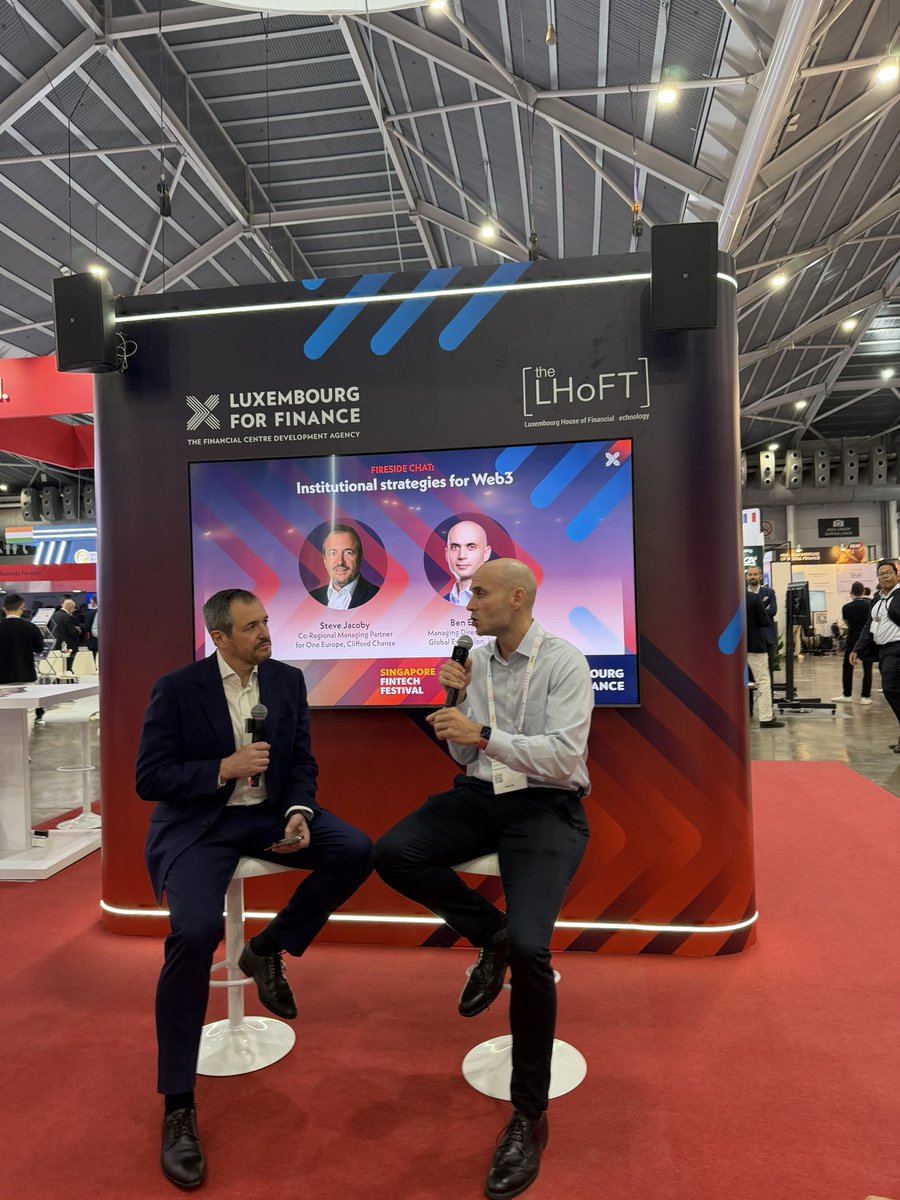 matrixdock's tweet image. The fintech world gathers at the Singapore Fintech Festival. Many conversations on digital assets, tokenization and AI.