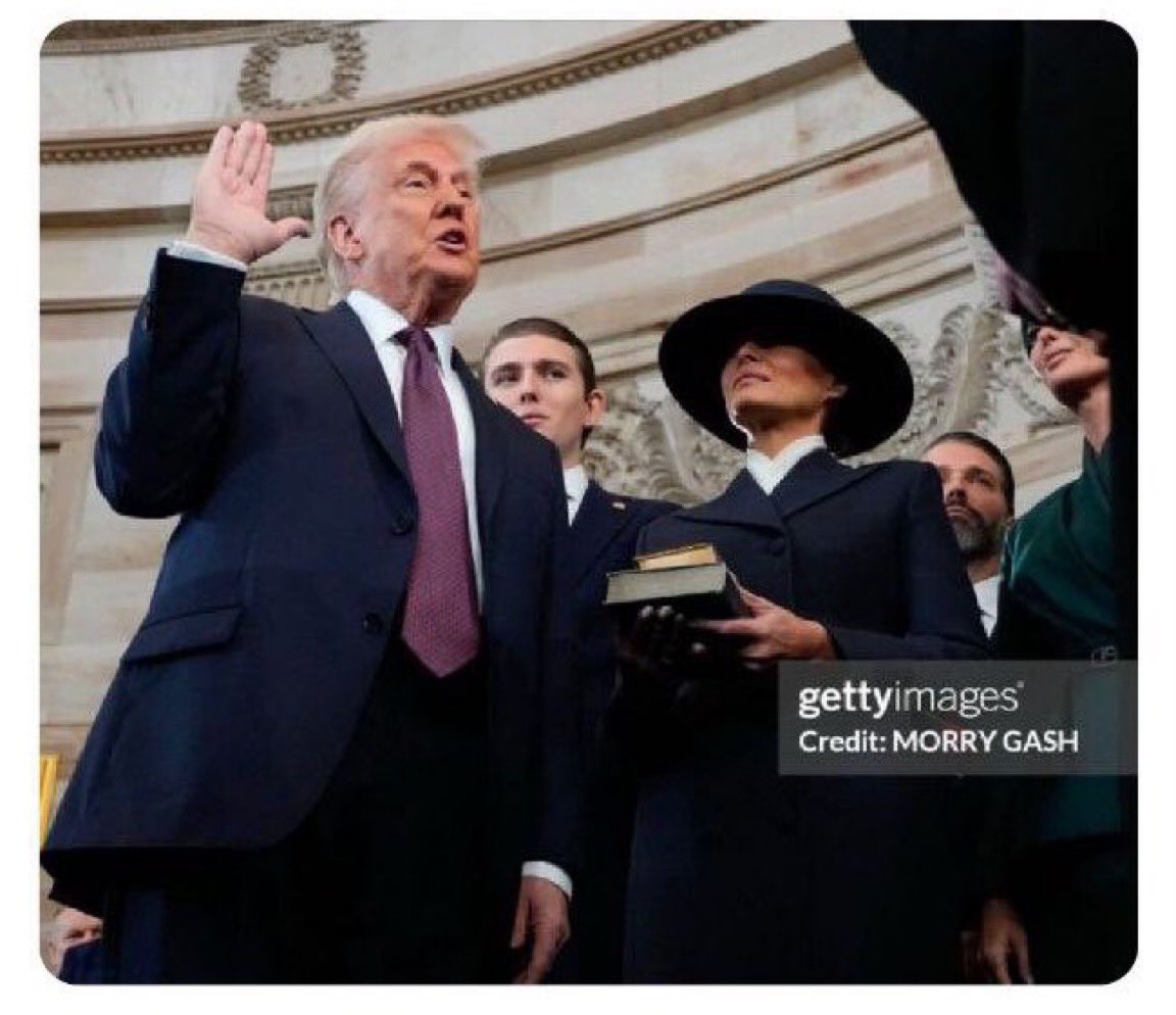 Trump didn't place his hand on the Bible at his inauguration. 

It’s becoming painfully clear why.