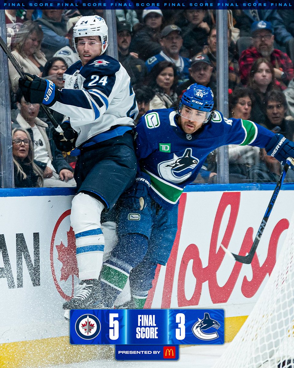 Canucks's tweet photo. Final score. https://t.co/wbmAY6SdkL