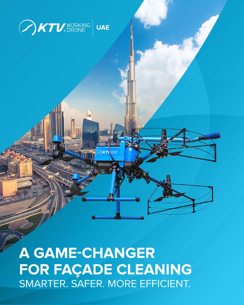 ktvdroneuae's tweet image. Experience precision cleaning where it matters most!
Ideal for glass, façades, and hard-to-reach surfaces.

 Let’s show you how it works, contact us.
Call: +971 58 544 7066
Email: info.ae@ktvworkingdrone.com

#KTVWorkingDrone #KTVWorkingDroneUAE #CleanSmarter