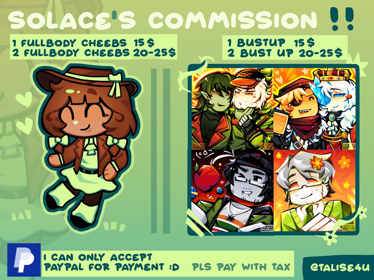 talise4u's tweet image. Commissions Sheet #artcommissions #RobloxCommissions #robloxart