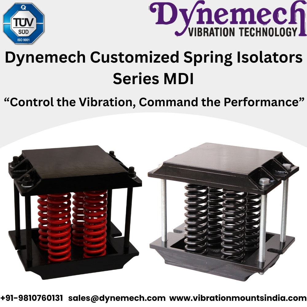 dynemech's tweet image. 𝐃𝐲𝐧𝐞𝐦𝐞𝐜𝐡 𝐂𝐮𝐬𝐭𝐨𝐦𝐢𝐳𝐞𝐝 𝐒𝐩𝐫𝐢𝐧𝐠 𝐈𝐬𝐨𝐥𝐚𝐭𝐨𝐫𝐬 – 𝐒𝐞𝐫𝐢𝐞𝐬 𝐌𝐃𝐈
#Dynemech #VibrationControl #SpringIsolators #MachineStability #IndustrialSolutions

+91 9810760131
sales@dynemech.com
vibrationmountsindia.com
