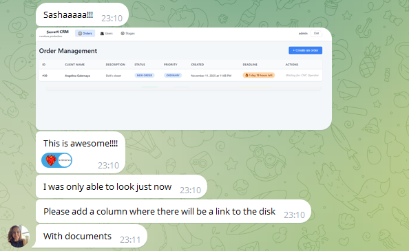This is perhaps the best feedback for your creation. Work app for my sistah!
#buildinpublic