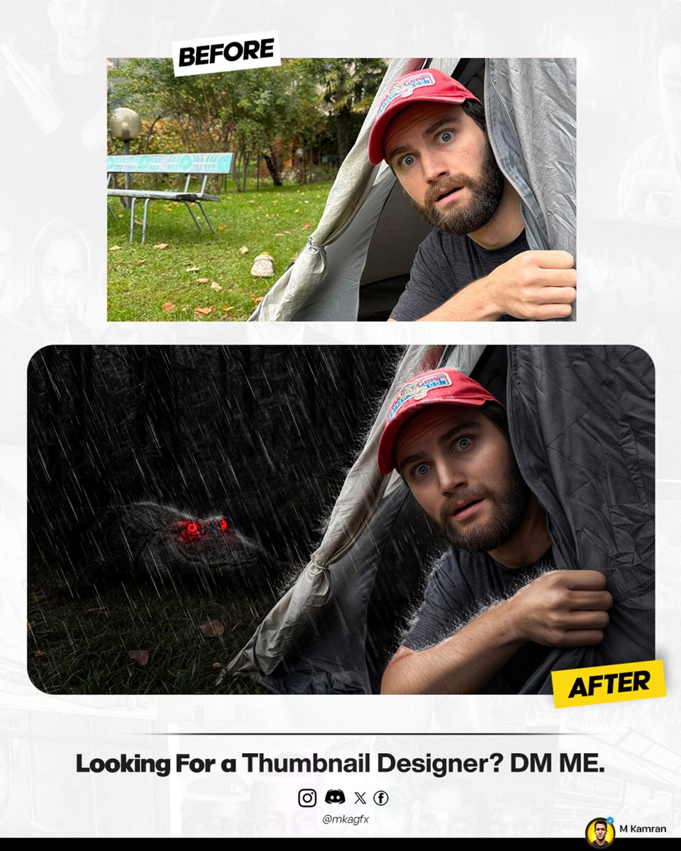 MKAGFX's tweet image. Recent Thumbnail Design 🎩🪄

DM open for commissions. 📥

#youtubethumbnaildesign #thumbnaildesigner