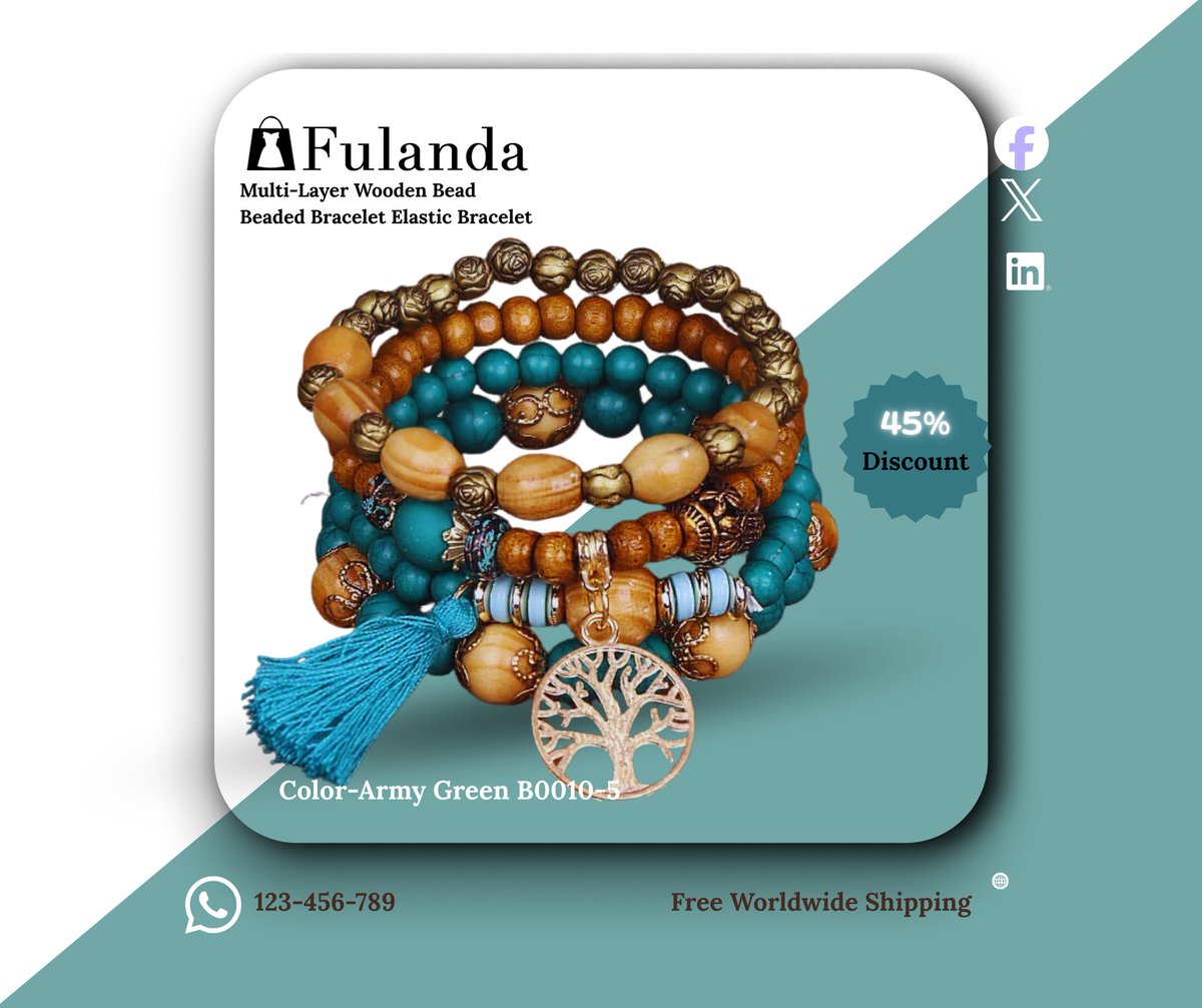 Gideon_123m's tweet image. I turned a random scroll into a full brand concept.
Fulanda  wooden beads, reimagined through my designer lens.
This is what I do.
 I turn brands into visuals that speak.
#DesignStorytelling #BrandDesign #Fulanda #ProductDesign #GraphicDesign #BeadedBracelets #WoodenArt